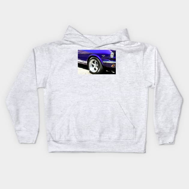 1965 Ford Mustang GT350 Muscle Car Kids Hoodie by Scubagirlamy